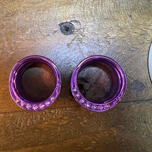 Surgical steel tunnels body jewelry